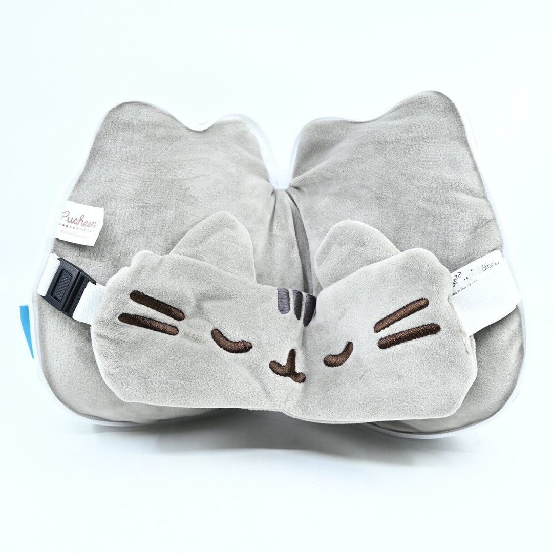 NEW! - Travel Pillow with Eye Mask - Pusheen the Cat - Toy