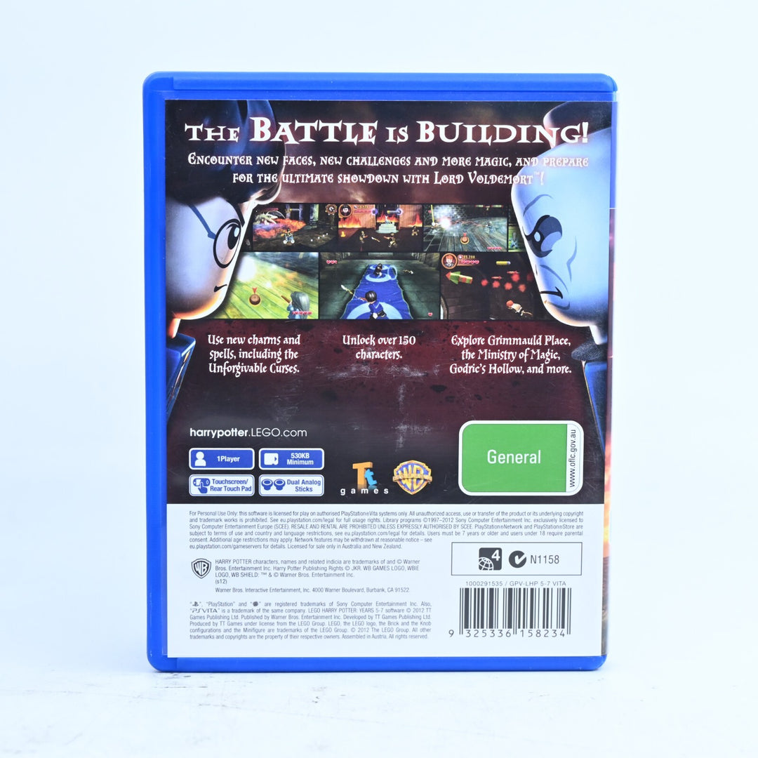 LEGO Harry Potter Years 5-7 - Sony PS Vita Game - No Manual - FREE POST!