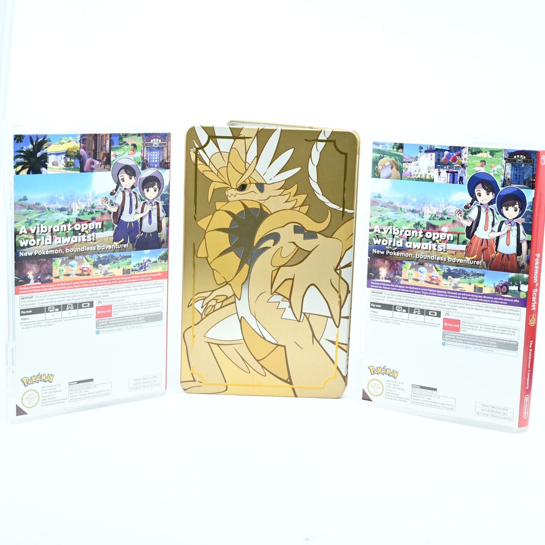 Pokemon Scarlet and Violet Dual Pack Steelbook Edition - Nintendo Switch Game