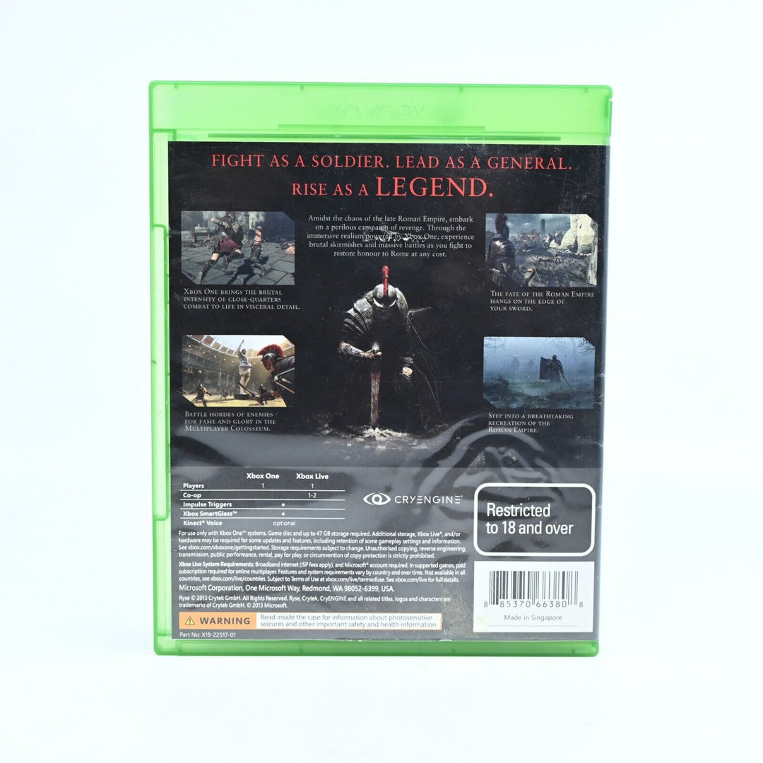 Ryse: Son of Rome - Xbox One Game - PAL - FREE POST!