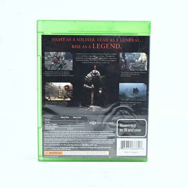 Ryse: Son of Rome - Xbox One Game - PAL - FREE POST!