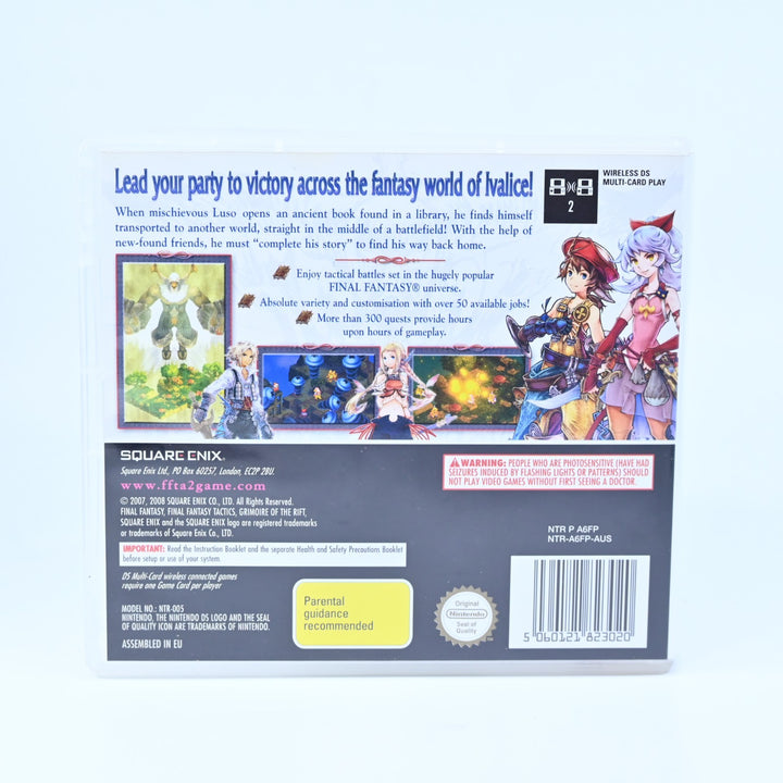 Final Fantasy Tactics A2: Grimoire of the Rift - Nintendo DS Game - PAL + Manual