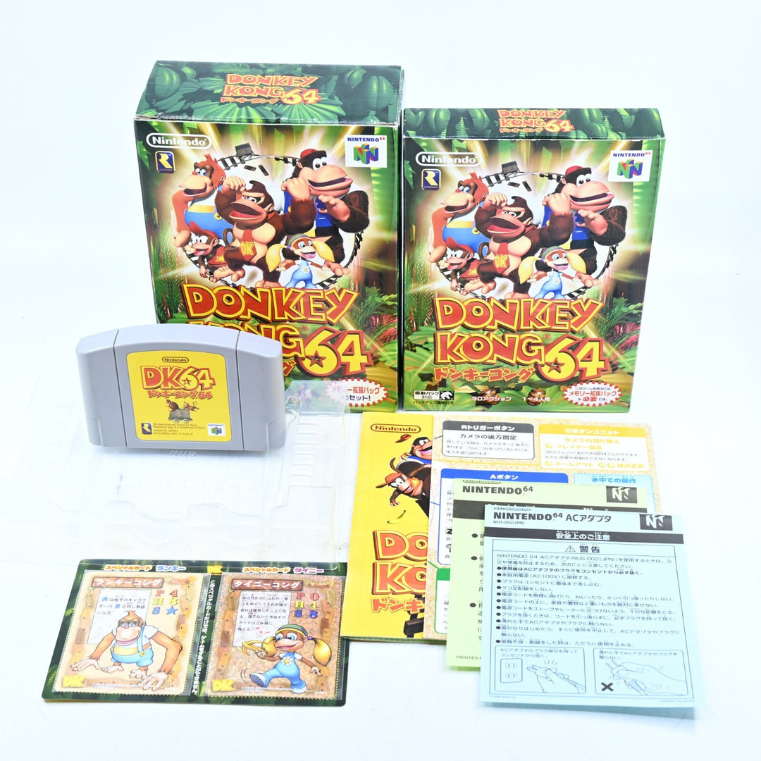 Donkey Kong 64 + Trading Cards - No Expansion Pak - N64 / Nintendo 64 Boxed Game