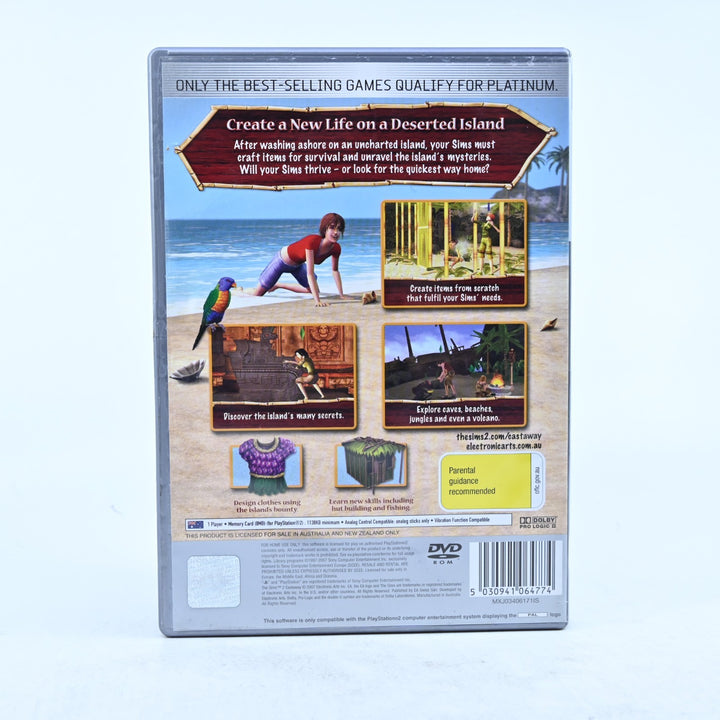 The Sims 2 Castaway - Sony Playstation 2 / PS2 Game - No Manual - PAL