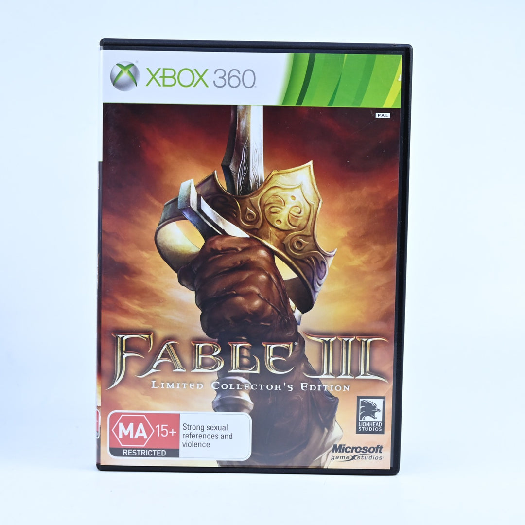 Fable III 3 Limited Collector's Edition - Xbox 360 Game + Manual - PAL