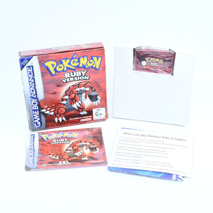 Pokemon Ruby Version - Nintendo Gameboy Advance / GBA Boxed Game - AUS PAL