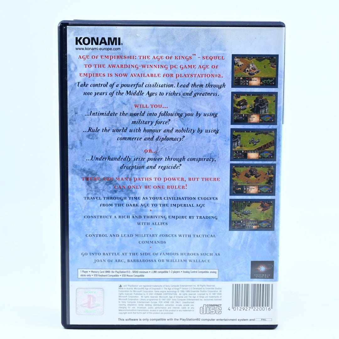Age of Empires II 2 - Sony Playstation 2 / PS2 Game + Manual - PAL - MINT DISC!