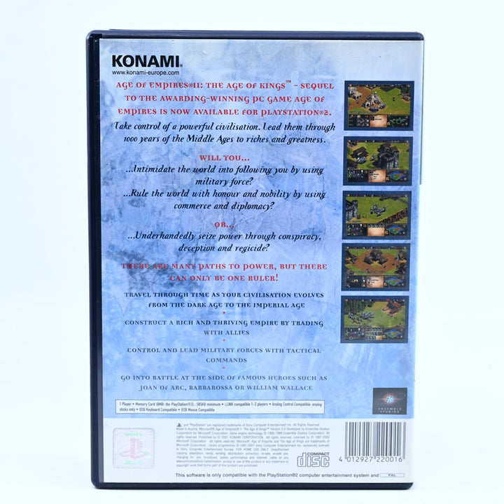 Age of Empires II 2 - Sony Playstation 2 / PS2 Game + Manual - PAL - MINT DISC!