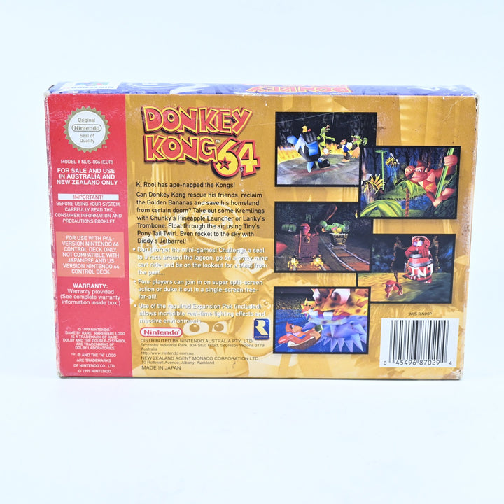Donkey Kong 64 - N64 / Nintendo 64 Boxed Game - PAL - FREE POST!