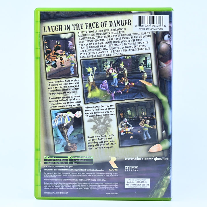Grabbed by the Ghoulies - Original Xbox Game + Manual - PAL - MINT DISC!