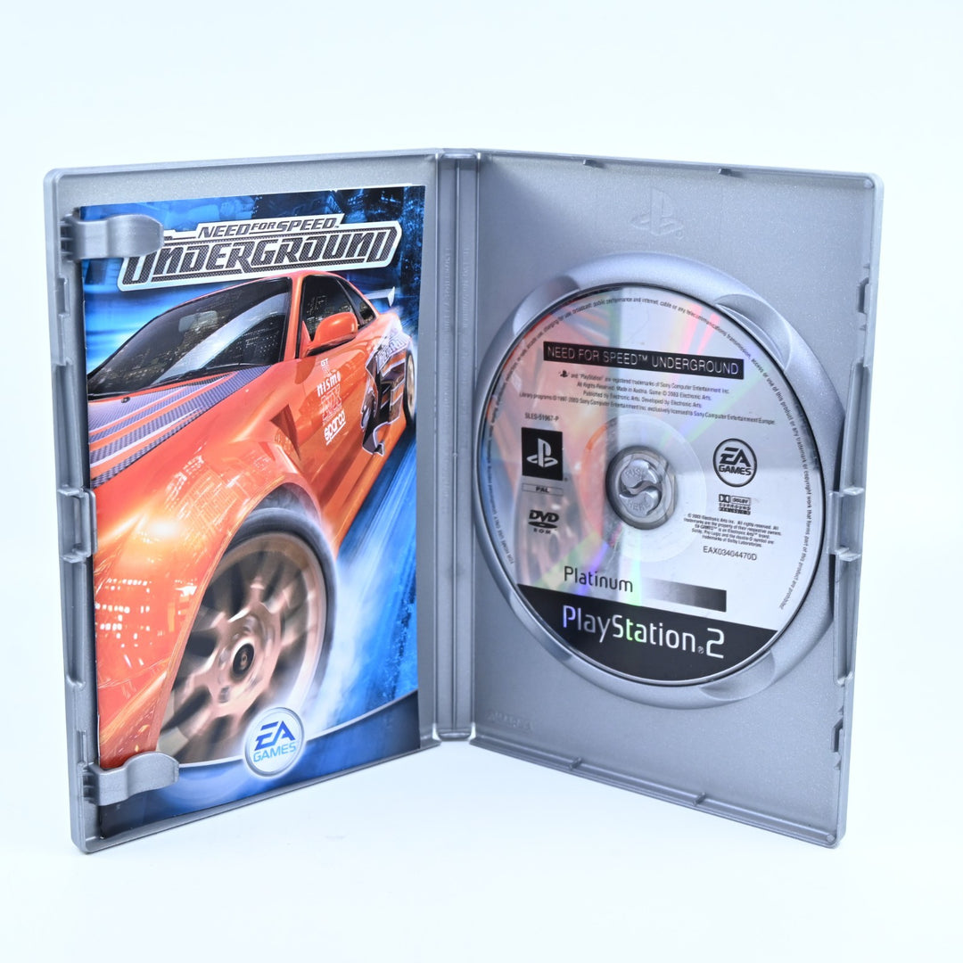 Need for Speed: Underground - Sony Playstation 2 / PS2 Game + Manual - PAL