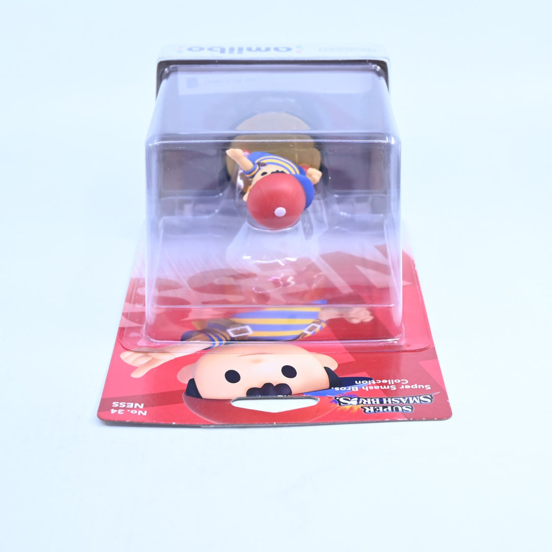 SEALED! Ness Amiibo No. 34 - Super Smash Bros. Collection - Toy