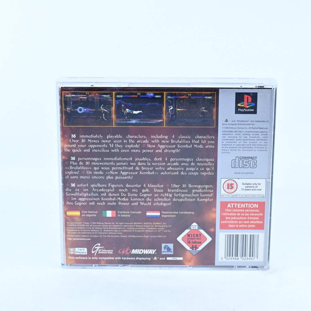 Mortal Kombat Trilogy - Sony Playstation 1 / PS1 Game + Manual - PAL