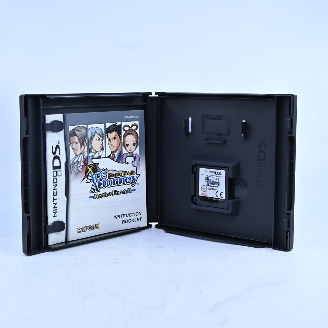 Phoenix Wright: Ace Attorney - Justice for All - Nintendo DS Game - PAL + Manual