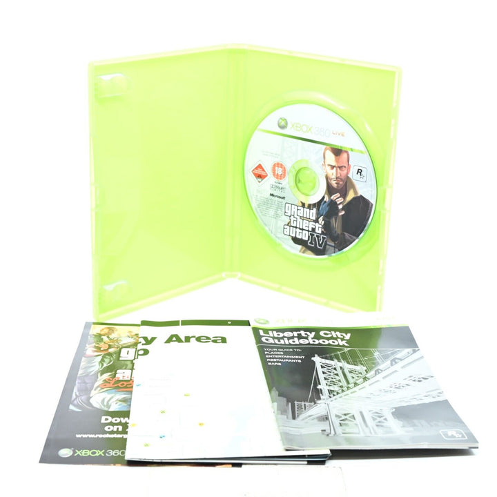 Grand Theft Auto IV 4 - Xbox 360 Game + Manual + Map - PAL - FREE POST!