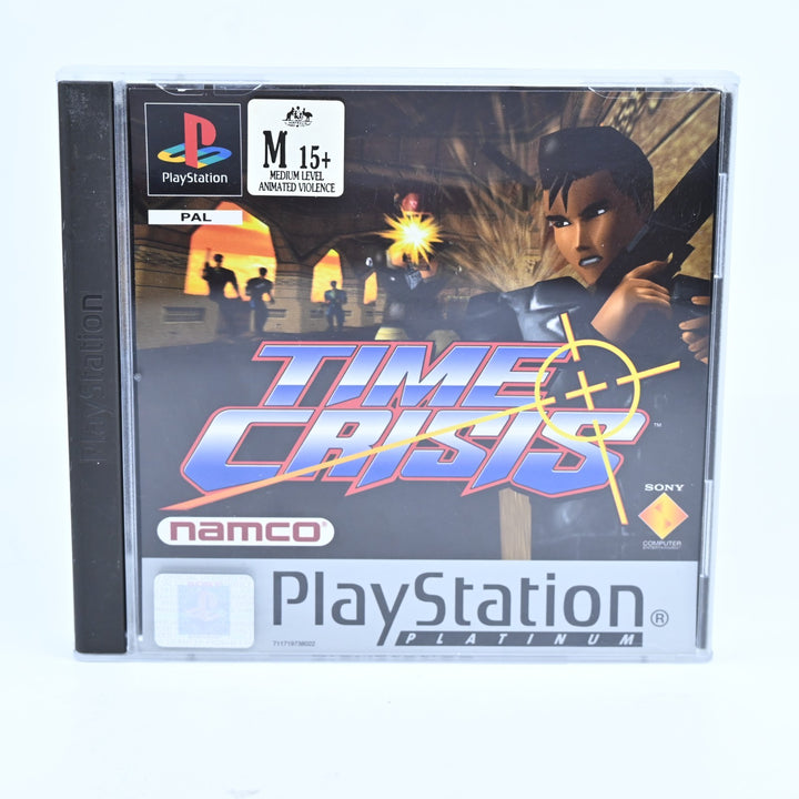 Time Crisis - Sony Playstation 1 / PS1 Game + Manual - PAL - MINT DISC!