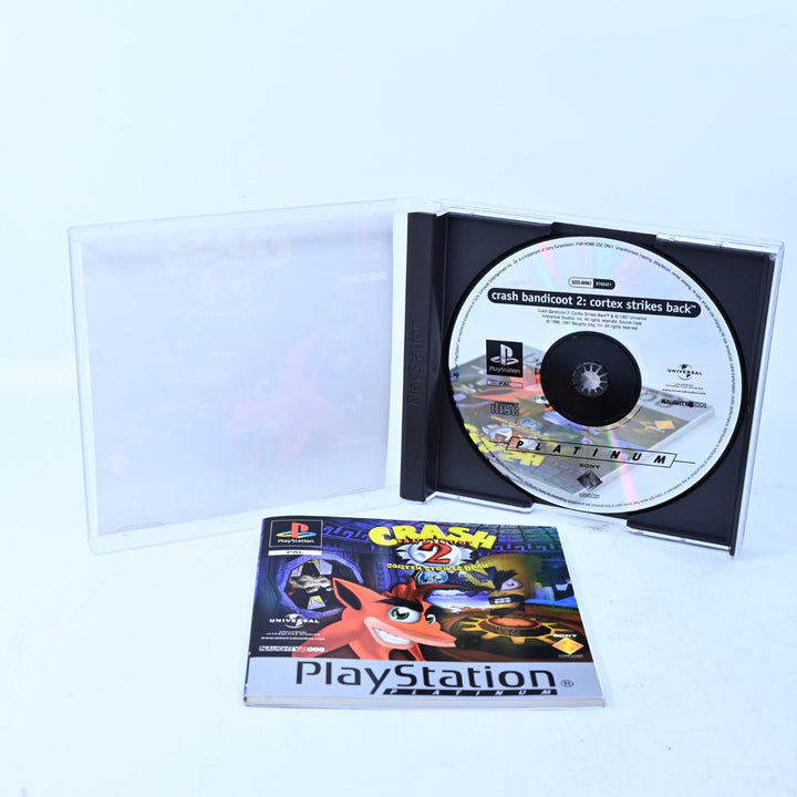 Crash Bandicoot 2: Cortex Strikes Back - Sony Playstation 1 / PS1 Game + Manual