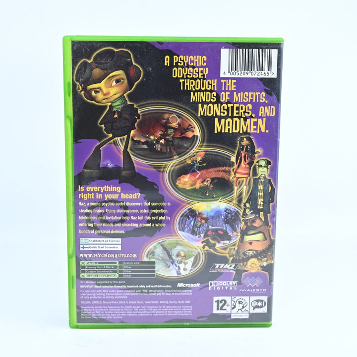 PsychoNauts - Original Xbox Game + Manual - PAL - MINT DISC!