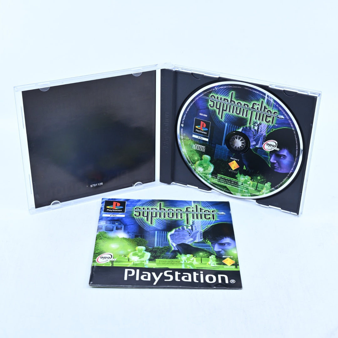 Syphon Filter - Sony Playstation 1 / PS1 Game + Manual - PAL