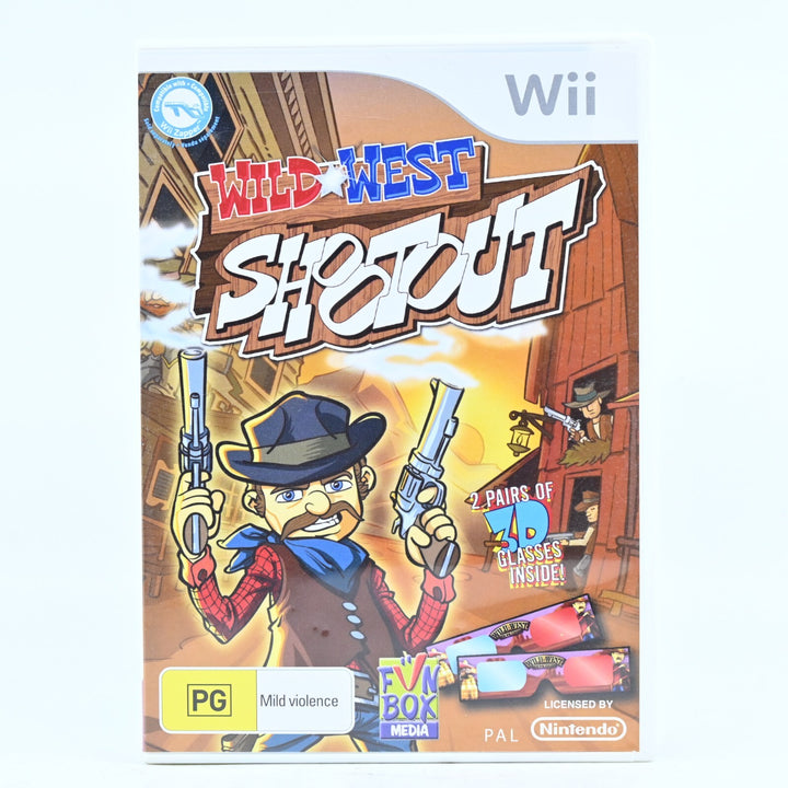 Wild West Shootout With Glasses - Nintendo Wii Game + Manual - PAL - MINT DISC!