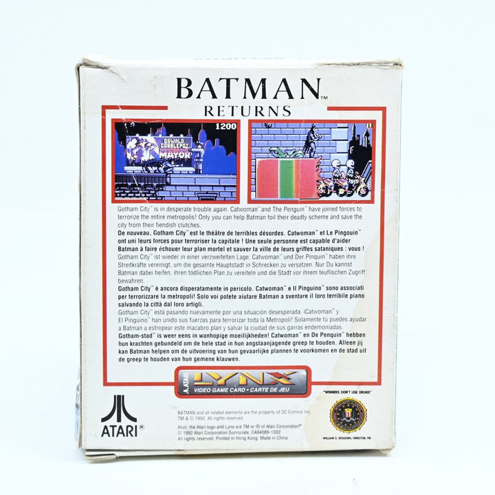 Batman Returns - Atari Lynx Boxed Game - PAL - FREE POST!