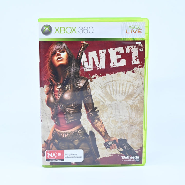 WET - Xbox 360 Game + Manual - PAL - MINT DISC!