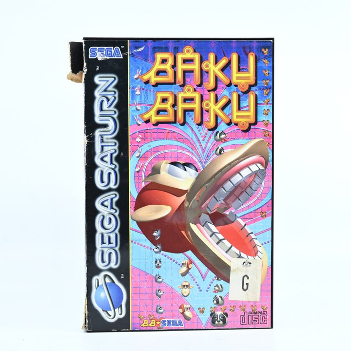 Baku Baku - No Manual - Sega Saturn Game - PAL - NEAR MINT DISC!