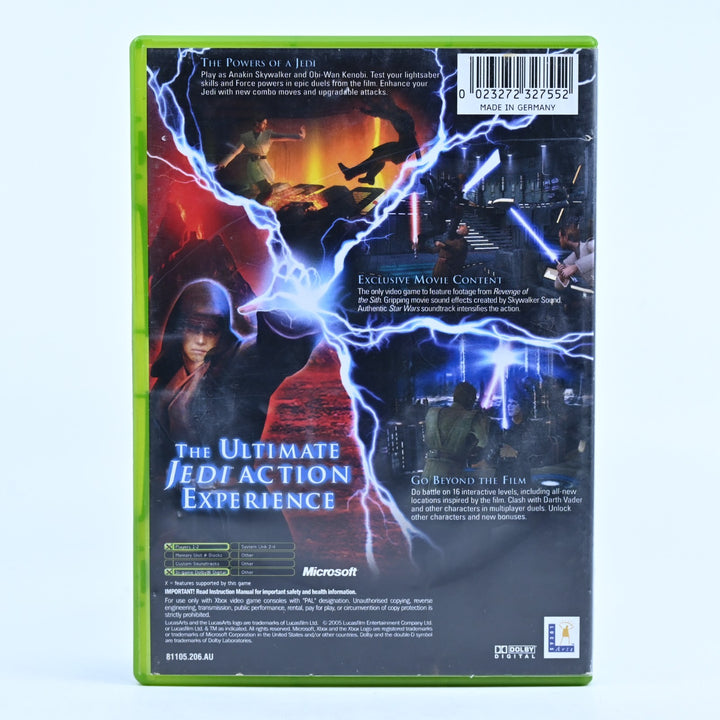Star Wars Episode III Revenge of the Sith - Original Xbox Game + Manual - PAL