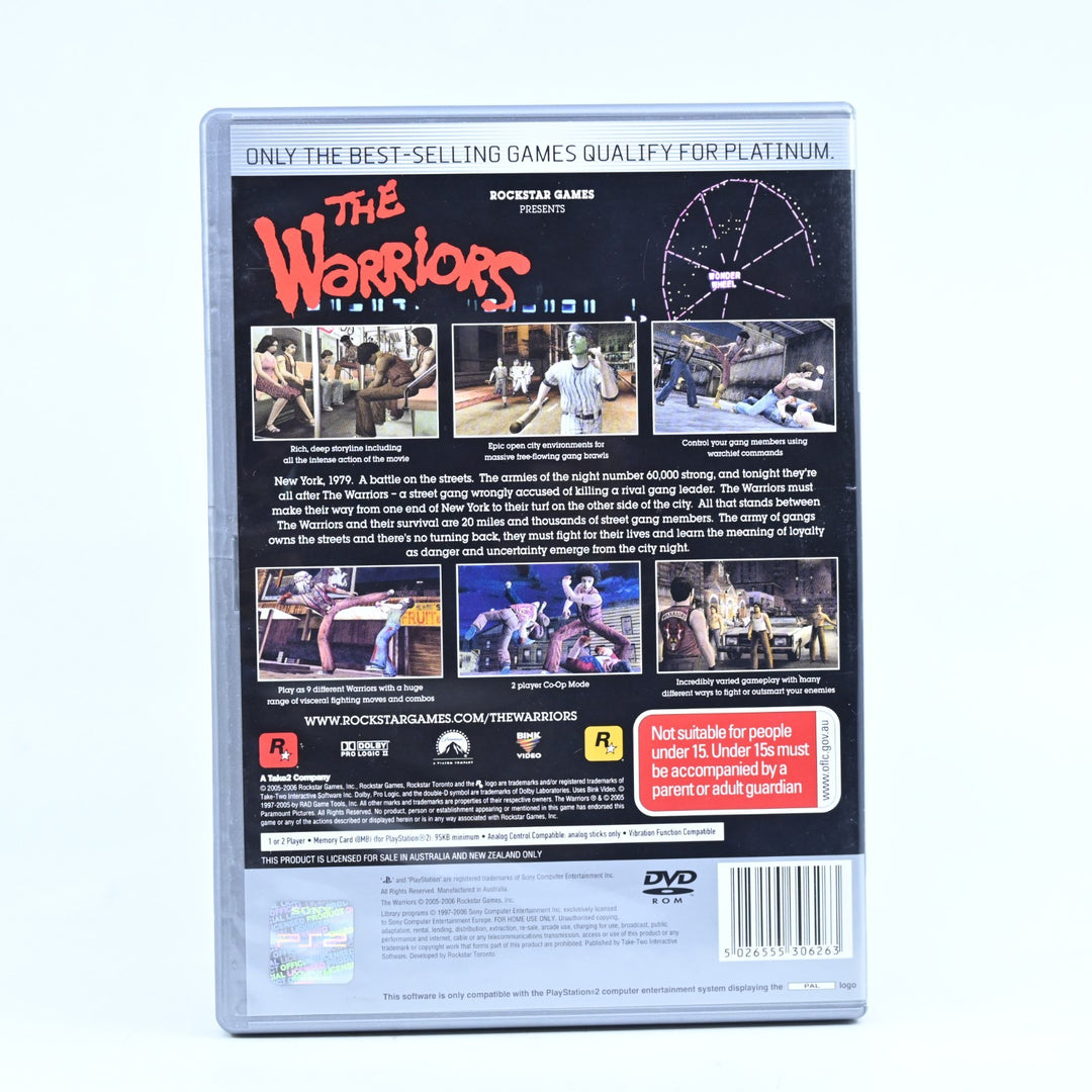 The Warriors - Sony Playstation 2 / PS2 Game + Manual - PAL