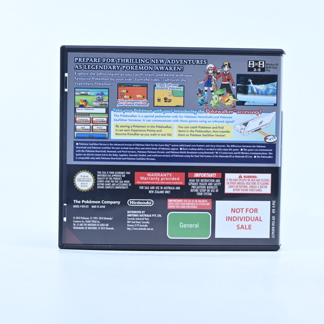 Pokemon SoulSilver - Nintendo DS Game - PAL + Manual - FREE POST! Soul Silver!