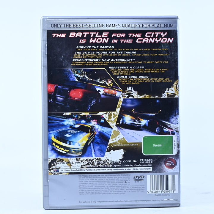 Need for Speed Carbon - Sony Playstation 2 / PS2 Game + Manual - PAL