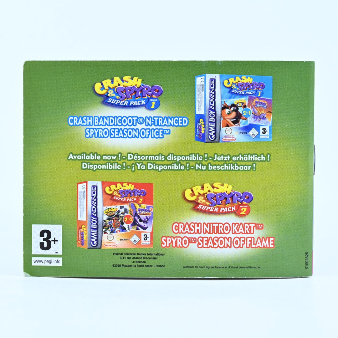 Crash & Spyro Super Pack Volume 3 - Nintendo Gameboy Advance / GBA Boxed Game