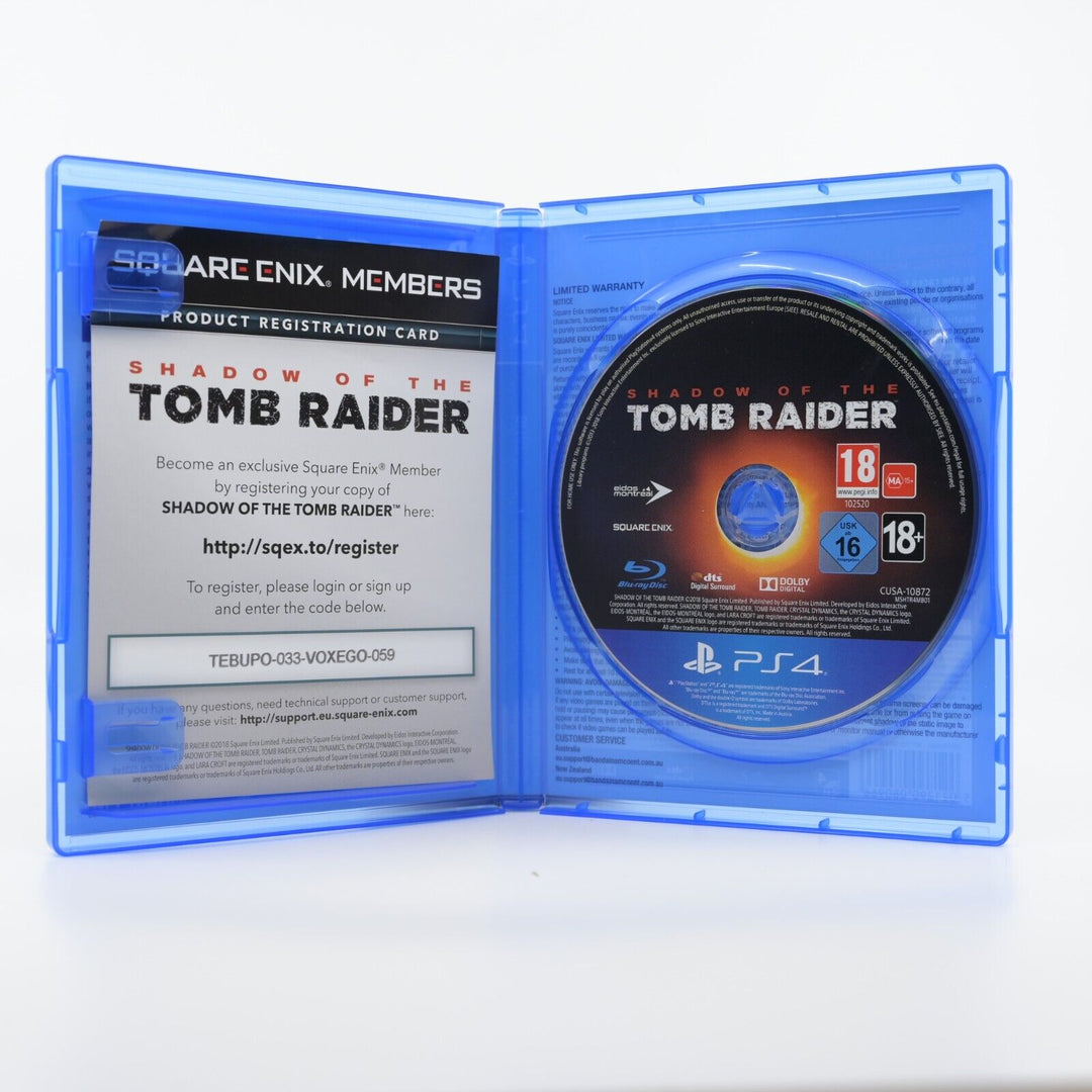 Shadow of the Tomb Raider - Sony Playstation 4 / PS4 Game - FREE POST!