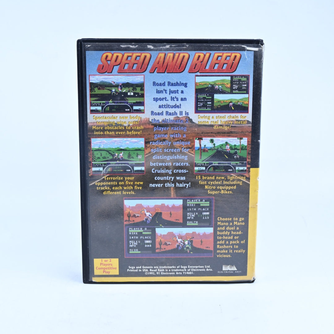 Road Rash II - Sega Genesis Game / Sega Mega Drive Game - No Manual - FREE POST!