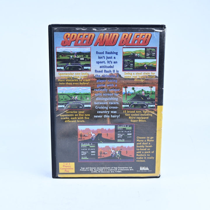 Road Rash II - Sega Genesis Game / Sega Mega Drive Game - No Manual - FREE POST!