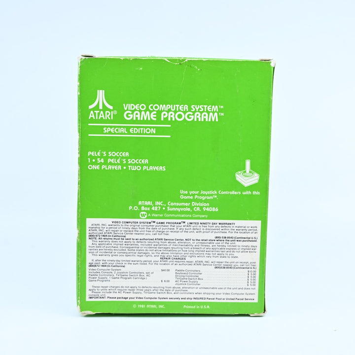Pele's Soccer - Atari 2600 Boxed Game - PAL - FREE POST!
