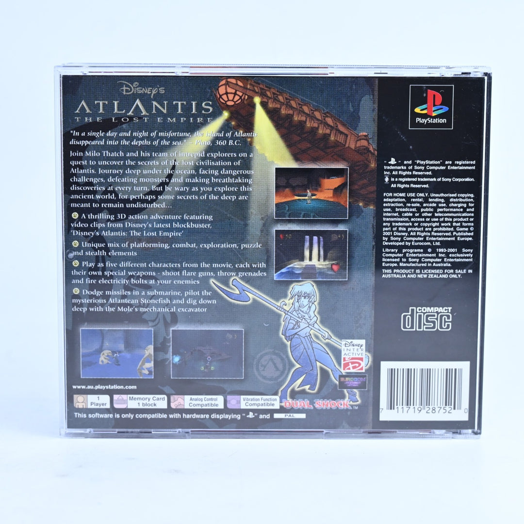 Disney's Atlantis: The Lost Empire - PS1 Game + Manual - PAL - MINT DISC!