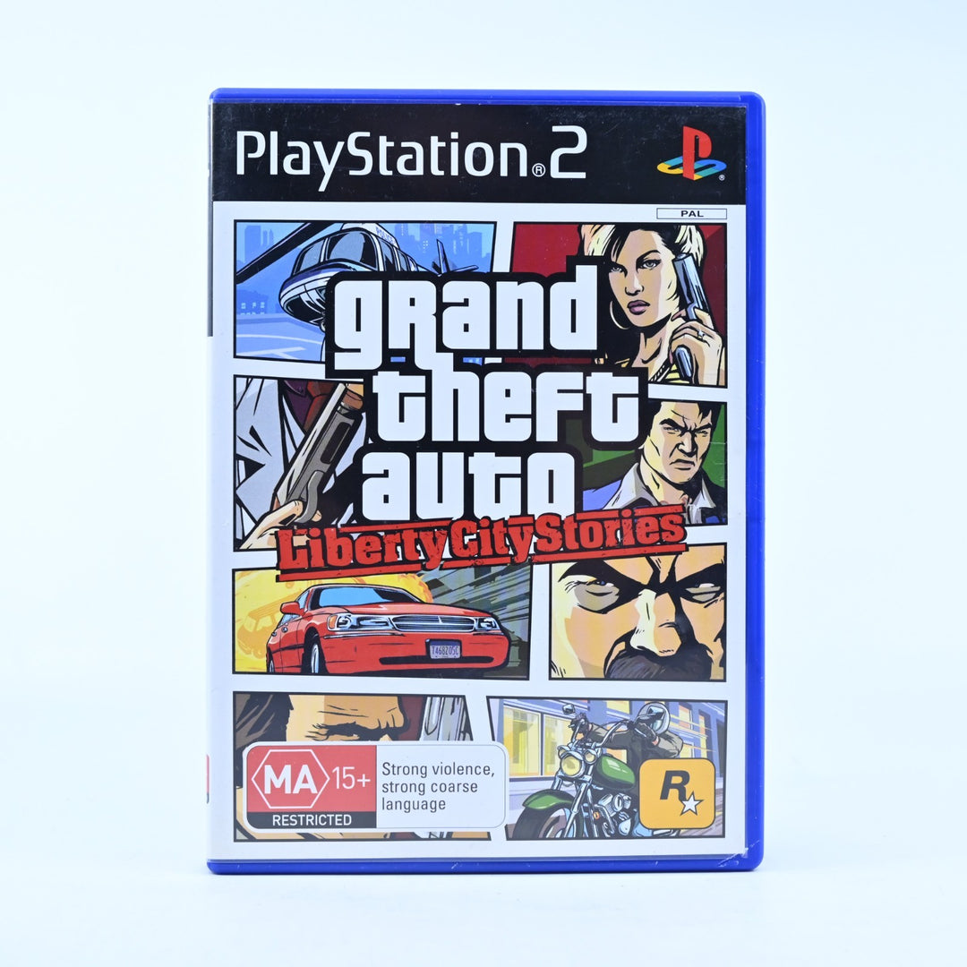 Grand Theft Auto: Liberty City Stories - Playstation 2 / PS2 Game + Manual + Map