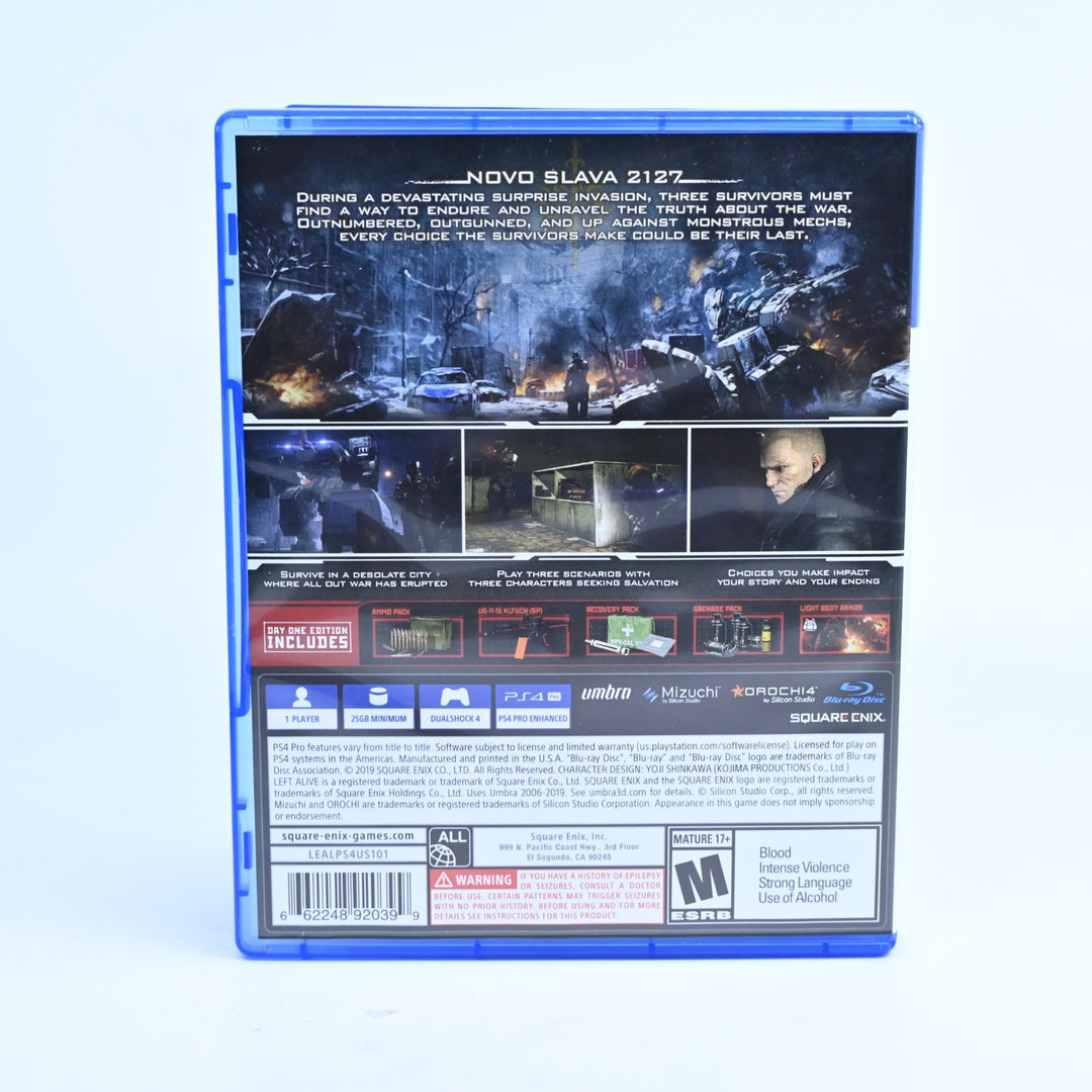 Left Alive - Day One Edition - Sony Playstation 4 / PS4 Game - FREE POST