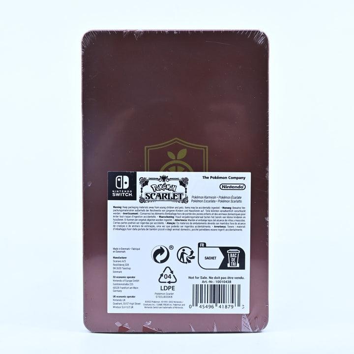 SEALED Pokemon Scarlet - Steelbook - Nintendo Switch Accessory - FREE POST!