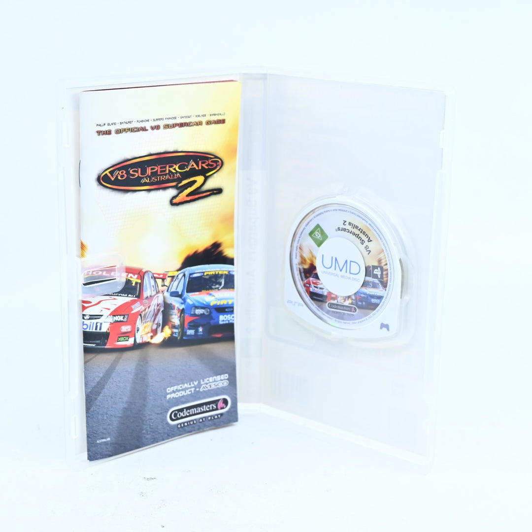 V8 Supercars Australia 2 - Sony PSP Game + Manual - FREE POST!