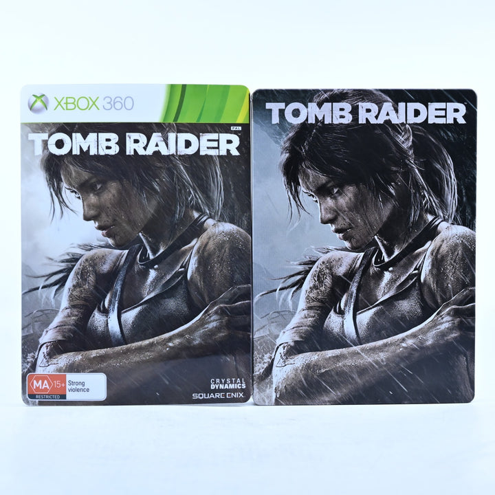 Tomb Raider - Steelbook Edition - Xbox 360 Game + Manual - PAL - MINT DISC!