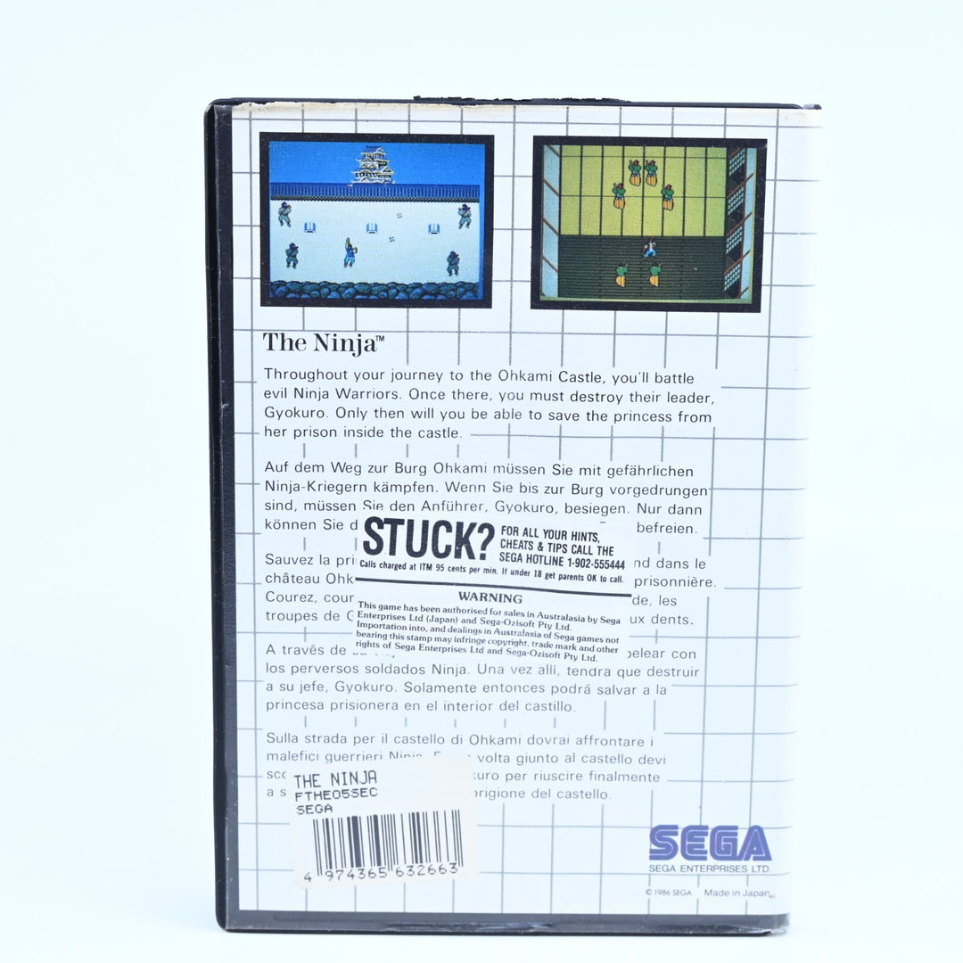 The Ninja - Sega Master System Game - No Manual - PAL - FREE POST!