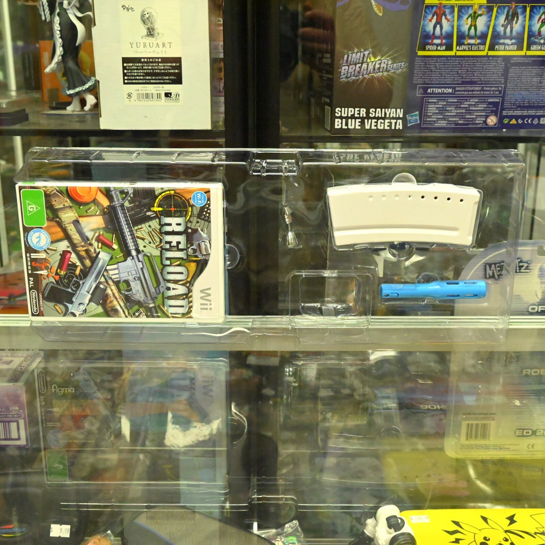 Boxed Reload + Extreme Assault Rifle - Nintendo Wii Game + Manual - PAL