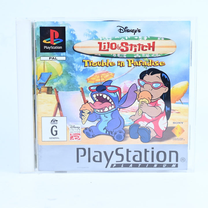 Lilo & Stitch: Trouble in Paradise - Sony Playstation 1 / PS1 Game + Manual PAL