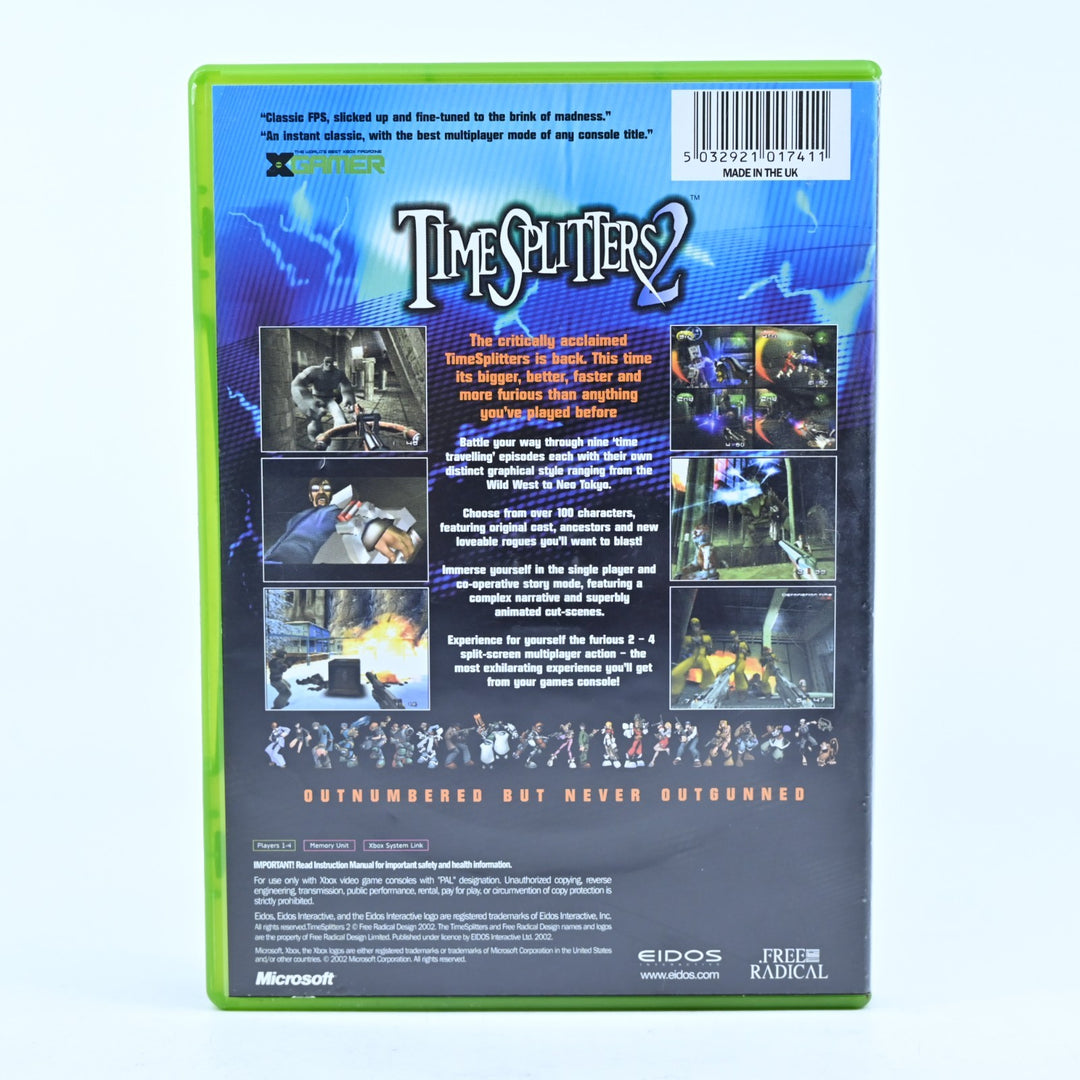Timesplitters 2 - Original Xbox Game + Manual - PAL - MINT DISC!
