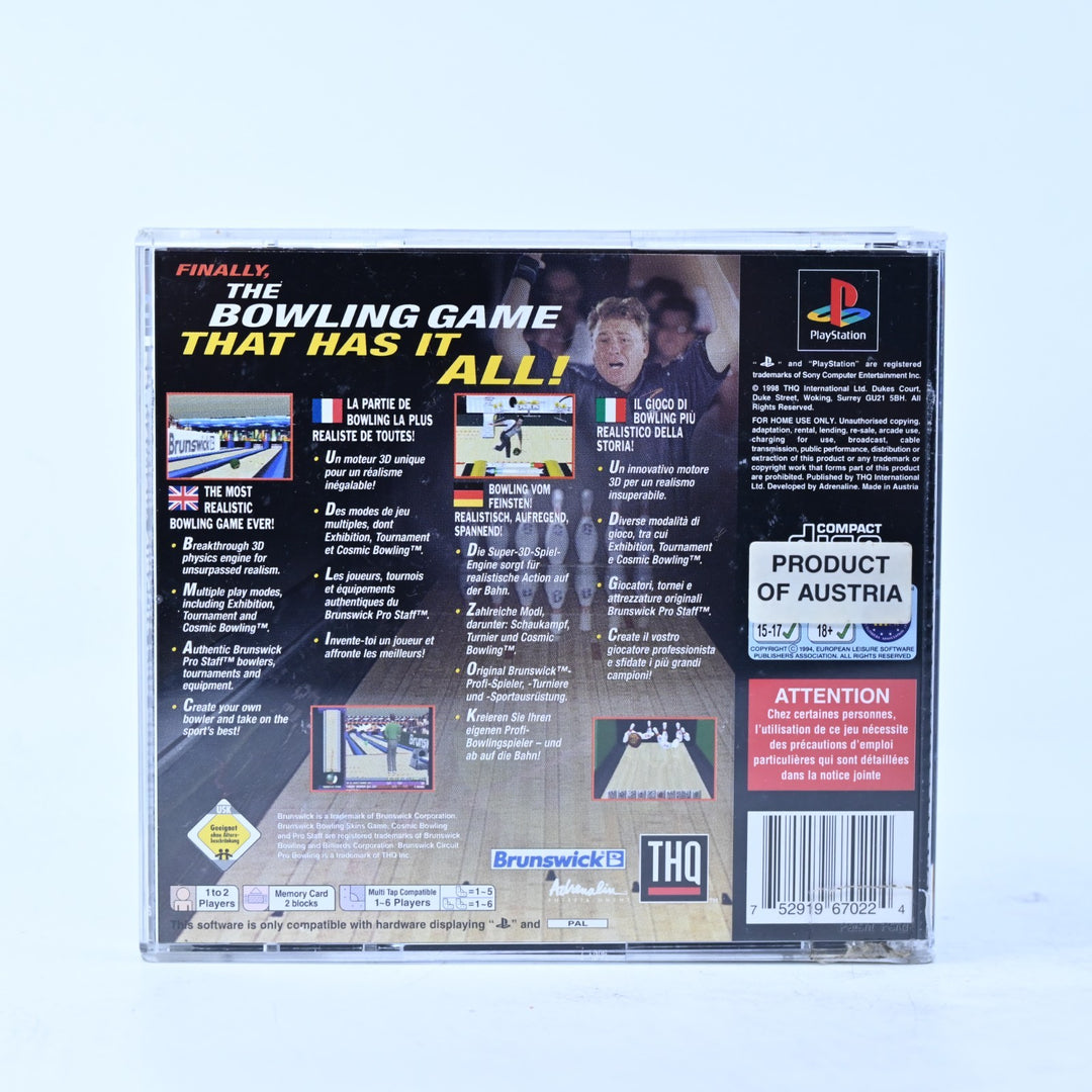 Brunswick Circuit Pro Bowling - Sony Playstation 1 / PS1 Game + Manual - PAL