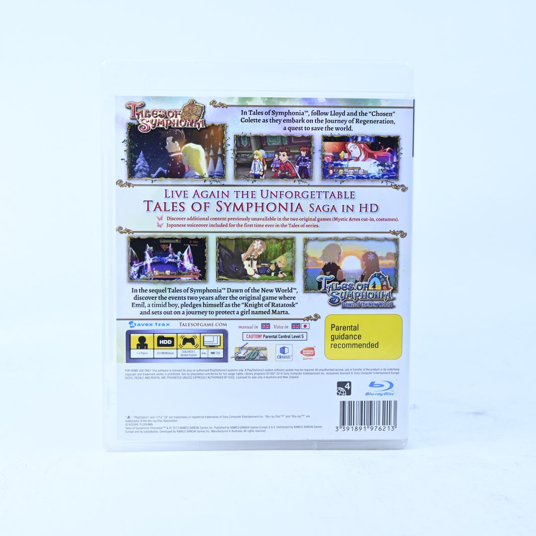 Tales of Symphonia Chronicles - Sony Playstation 3 / PS3 Game + Manual - PAL