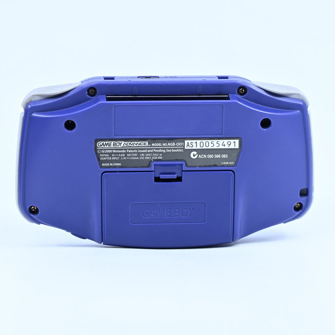 AGB-001 - Indigo - Nintendo Gameboy Advance Console - FREE POST!