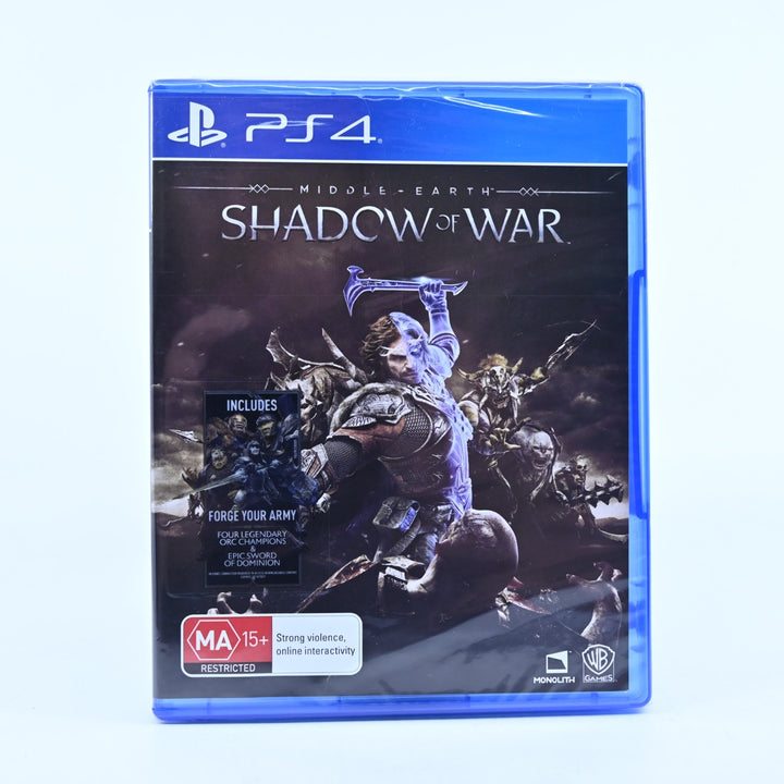 Middle-Earth: Shadow of War - Sony Playstation 4 / PS4 Game - MINT DISC! SEALED!